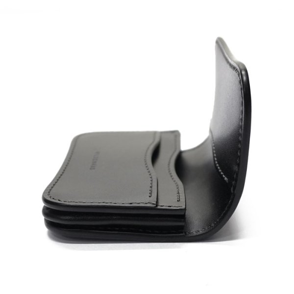 画像4: WILD SWANS(ワイルドスワンズ)GENERAL(ジェネラル)カードケース/ブラック"シェルコードバン"×ブラック”サドルプルアップ" (4)