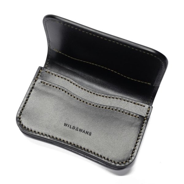 画像3: WILD SWANS(ワイルドスワンズ)GENERAL(ジェネラル)カードケース/グリーン"シェルコードバン"×ブラック"サドルプルアップ" (3)