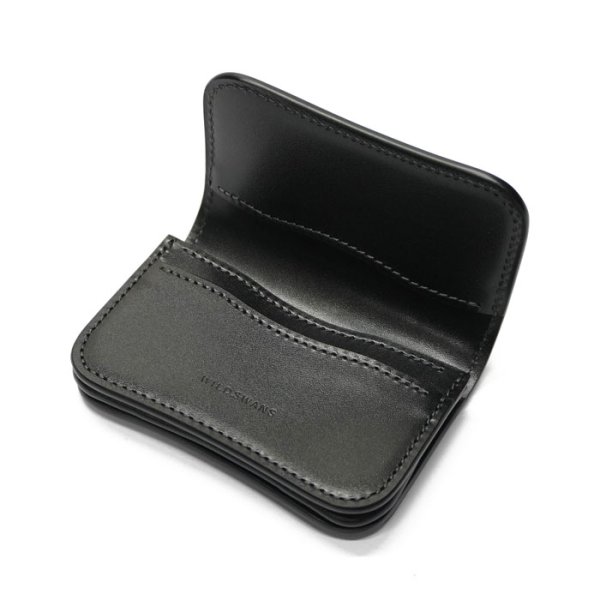 画像3: WILD SWANS(ワイルドスワンズ)GENERAL(ジェネラル)カードケース/ブラック"シェルコードバン"×ブラック”サドルプルアップ" (3)