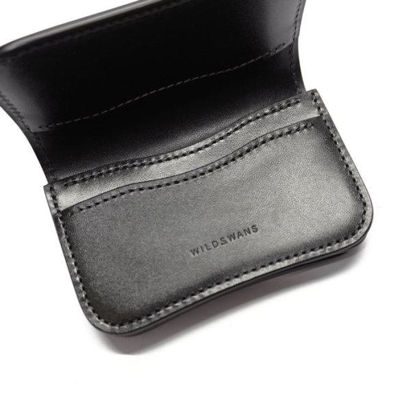 画像5: WILD SWANS(ワイルドスワンズ)GENERAL(ジェネラル)カードケース/ブラック"シェルコードバン"×ブラック”サドルプルアップ" (5)
