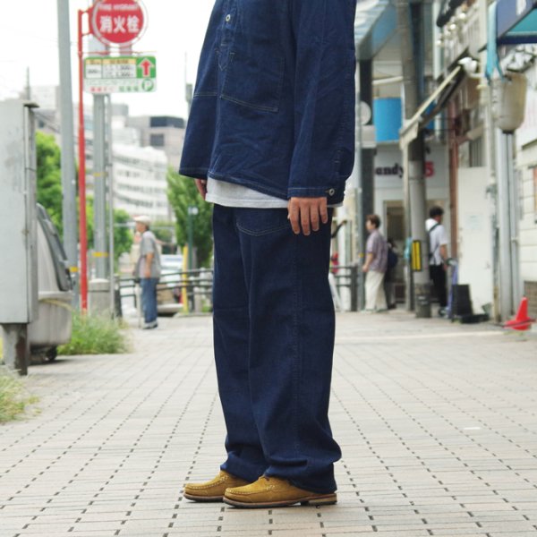 画像11: 【PointUp10%11/10迄】Post O'Alls（ポストオーバーオールズ）ARMY Pants（アーミーパンツ）"Blue Denim W/OD-Yellow Stitch" / Indigo（インディゴ）【裾上げ無料】 (11)