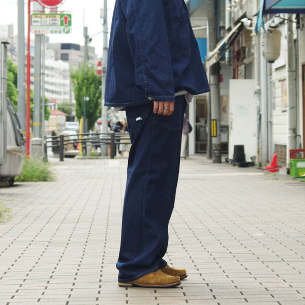 画像10: 【PointUp10%11/10迄】Post O'Alls（ポストオーバーオールズ）ARMY Pants（アーミーパンツ）"Blue Denim W/OD-Yellow Stitch" / Indigo（インディゴ）【裾上げ無料】 (10)