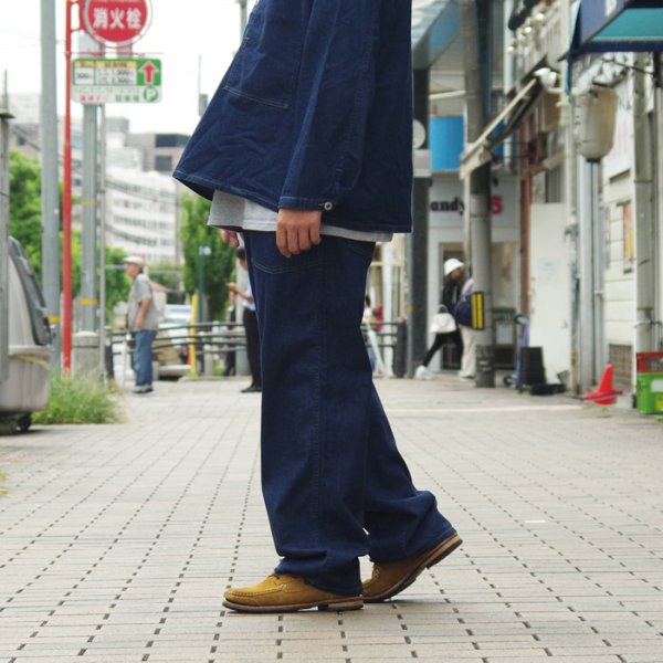 画像12: 【PointUp10%11/10迄】Post O'Alls（ポストオーバーオールズ）ARMY Pants（アーミーパンツ）"Blue Denim W/OD-Yellow Stitch" / Indigo（インディゴ）【裾上げ無料】 (12)
