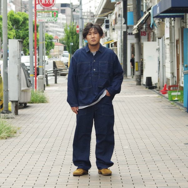 画像14: 【PointUp10%11/10迄】Post O'Alls（ポストオーバーオールズ）ARMY Pants（アーミーパンツ）"Blue Denim W/OD-Yellow Stitch" / Indigo（インディゴ）【裾上げ無料】 (14)