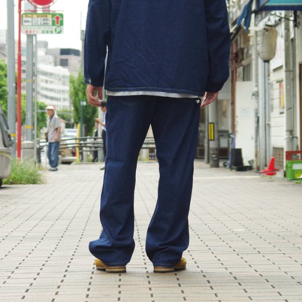 画像13: 【PointUp10%11/10迄】Post O'Alls（ポストオーバーオールズ）ARMY Pants（アーミーパンツ）"Blue Denim W/OD-Yellow Stitch" / Indigo（インディゴ）【裾上げ無料】 (13)