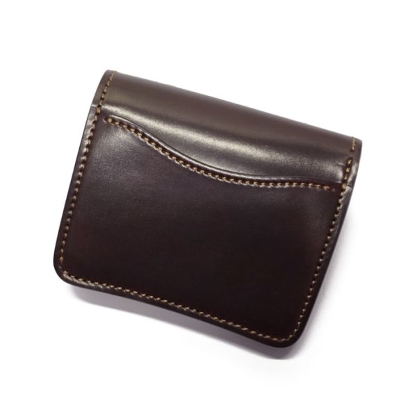 画像4: WILD SWANS(ワイルドスワンズ)CASA(カーサ)コンパクトウォレット/#8ダークバーガンディ"シェルコードバン"×Choco(チョコ)"サドルプルアップ" (4)