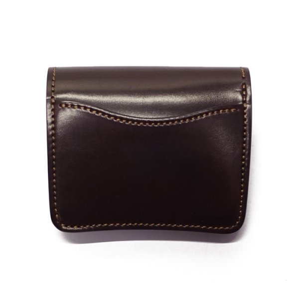 画像2: WILD SWANS(ワイルドスワンズ)CASA(カーサ)コンパクトウォレット/#8ダークバーガンディ"シェルコードバン"×Choco(チョコ)"サドルプルアップ" (2)