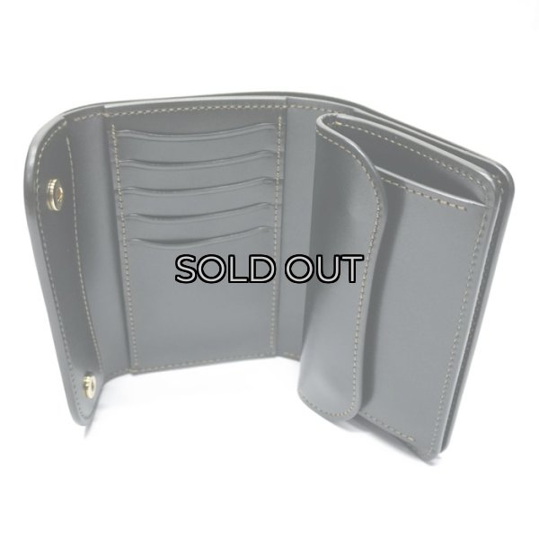 画像7: WILD SWANS(ワイルドスワンズ)BYRNE(バーン)3つ折りウォレット/Green(グリーン)"シェルコードバン"×Black(ブラック)"サドルプルアップ" (7)