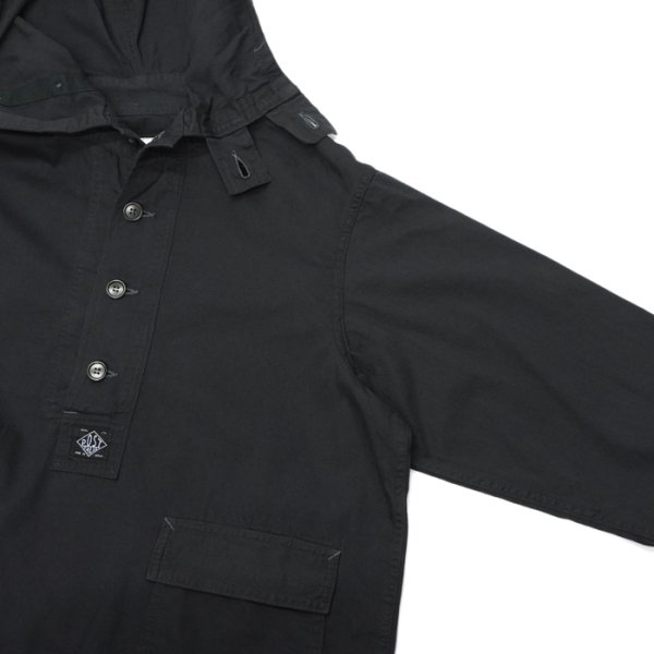 画像4: 【PointUp10%11/10迄】Post O'Alls（ポストオーバーオールズ）NAVY Parka（ネイビーパーカー）"Vintage Twill" / Charcoal（チャコール） (4)