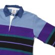 画像4: BARBARIAN（バーバリアン）Heavy Weight Denim Rugby Collar Shirt（ヘビーウェイト デニムラグビーカラーシャツ） ”Bold Mountaineer” / Columbia×Purple×Teal×Black With Dark Denim Collar（コロンビア×パープル×ティール×ブラック+ダークデニムカラー） (4)