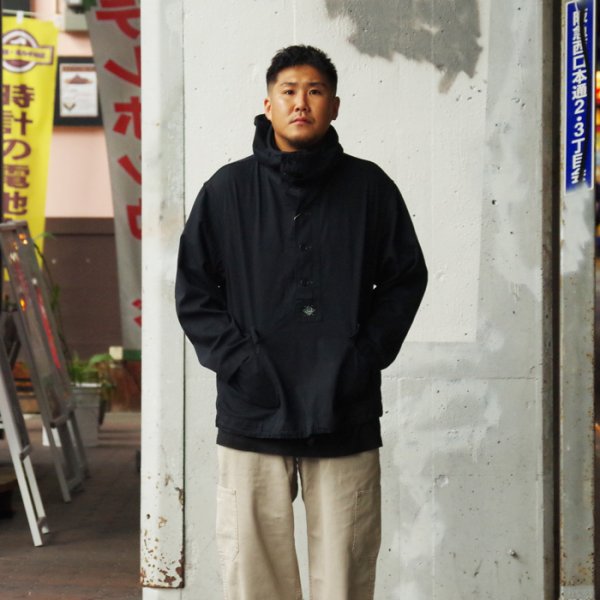 画像9: 【PointUp10%11/10迄】Post O'Alls（ポストオーバーオールズ）NAVY Parka（ネイビーパーカー）"Vintage Twill" / Charcoal（チャコール） (9)