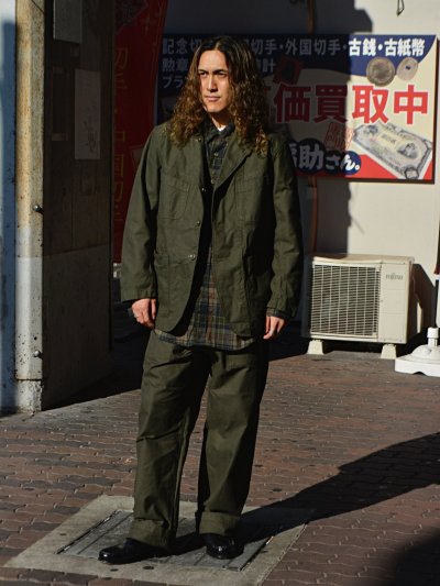 画像1: ENGINEERED GARMENTS（エンジニアードガーメンツ）Bedford Jacket（ベッドフォードジャケット）"Cotton Brushed HB"/ Olive（オリーブ）