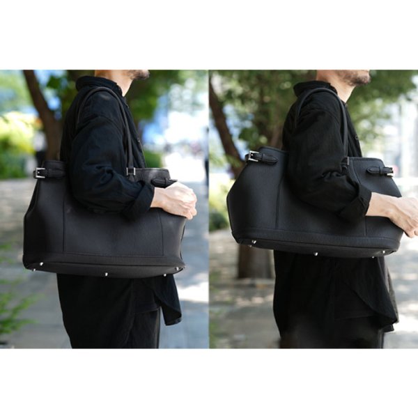 画像9: WILD SWANS(ワイルドスワンズ)Drucker(S)(ドラッカーS)トートバッグ"シュランケンカーフ"/Black(ブラック)・Navy(ネイビー) (9)