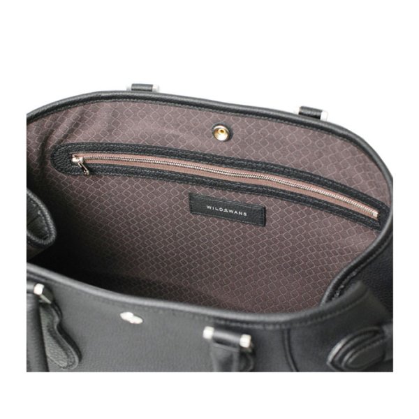 画像4: WILD SWANS(ワイルドスワンズ)Drucker(S)(ドラッカーS)トートバッグ"シュランケンカーフ"/Black(ブラック)・Navy(ネイビー) (4)