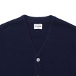 画像3: Yonetomi NEW BASIC（ヨネトミニューベーシック）AMERICAN WOOL&COTTON KNIT CARDIGAN（アメリカンウール＆コットンニットカーディガン）/ Navy（ネイビー） (3)