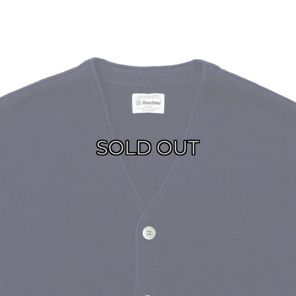 画像3: Yonetomi NEW BASIC（ヨネトミニューベーシック）AMERICAN WOOL&COTTON KNIT CARDIGAN（アメリカンウール＆コットンニットカーディガン）/ Navy（ネイビー） (3)