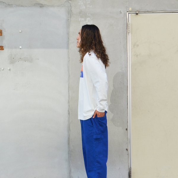 画像4: BARNS OUTFITTERS×BIG MAC(バーンズアウトフィッターズ×ビックマック) L/S T-Shirt(ロングスリーブTシャツ)"Pigment Dye" / White(ホワイト) (4)