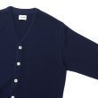 画像4: Yonetomi NEW BASIC（ヨネトミニューベーシック）AMERICAN WOOL&COTTON KNIT CARDIGAN（アメリカンウール＆コットンニットカーディガン）/ Navy（ネイビー） (4)
