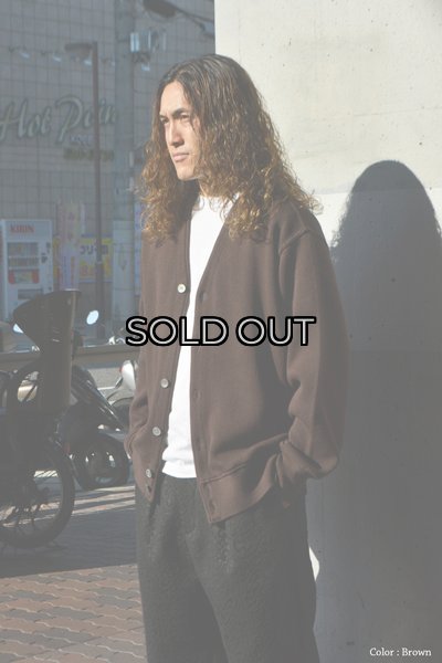 画像11: Yonetomi NEW BASIC（ヨネトミニューベーシック）AMERICAN WOOL&COTTON KNIT CARDIGAN（アメリカンウール＆コットンニットカーディガン）/ Navy（ネイビー） (11)