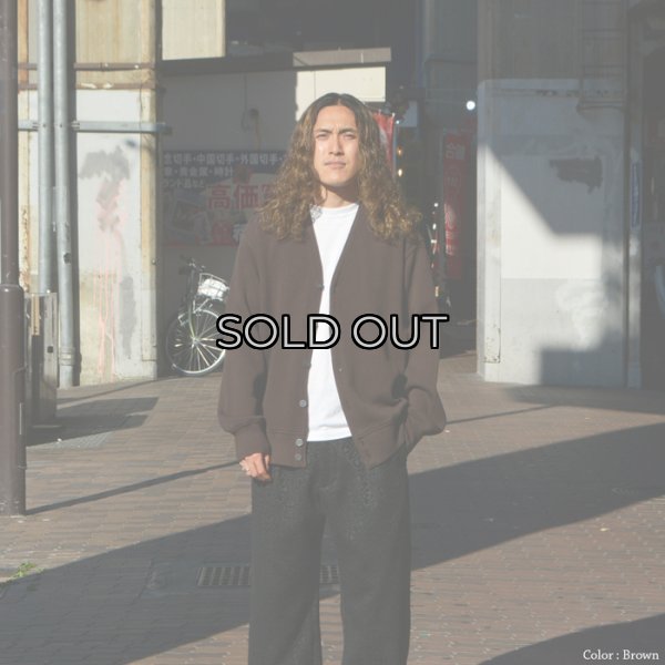 画像8: Yonetomi NEW BASIC（ヨネトミニューベーシック）AMERICAN WOOL&COTTON KNIT CARDIGAN（アメリカンウール＆コットンニットカーディガン）/ Navy（ネイビー） (8)