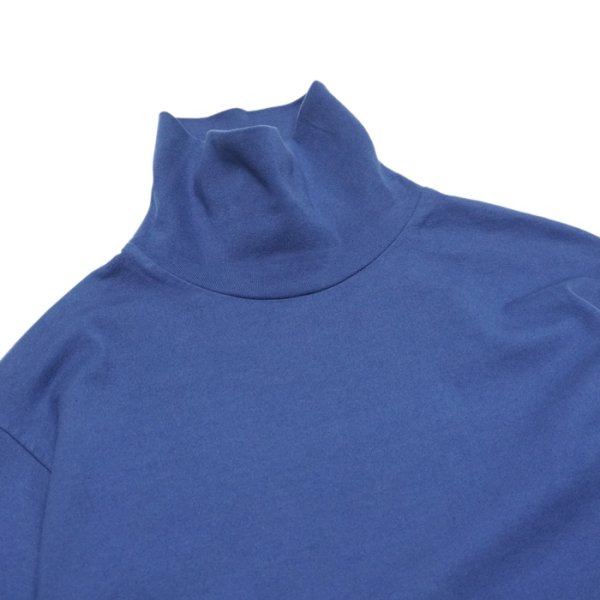 画像5: Yonetomi NEW BASIC(ヨネトミニューベーシック)GARMENT DYED T-SHIRT TURTLE NECK(ガーメントダイドTシャツ・タートルネック)/D,Gray(グレー)・Blue(ブルー) (5)