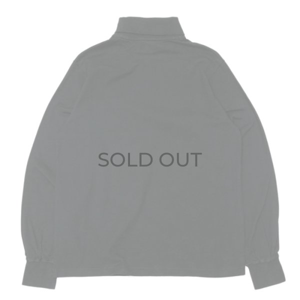 画像4: Yonetomi NEW BASIC（ヨネトミニューベーシック）GARMENT DYED T-SHIRT TURTLE NECK（ガーメントダイドTシャツ・タートルネック）/ Black（ブラック）・White（ホワイト） (4)
