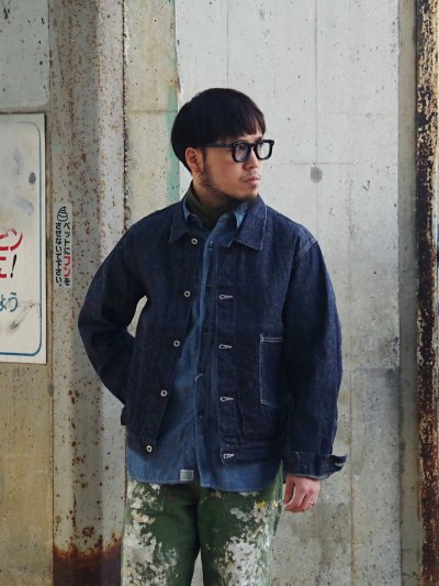 画像2: *A VONTADE（アボンタージ）Coal Mine Denim Blouse（コールマインデニムブラウス）"11.5oz Nepped Selvedge Denim"/ Indigo（インディゴ）