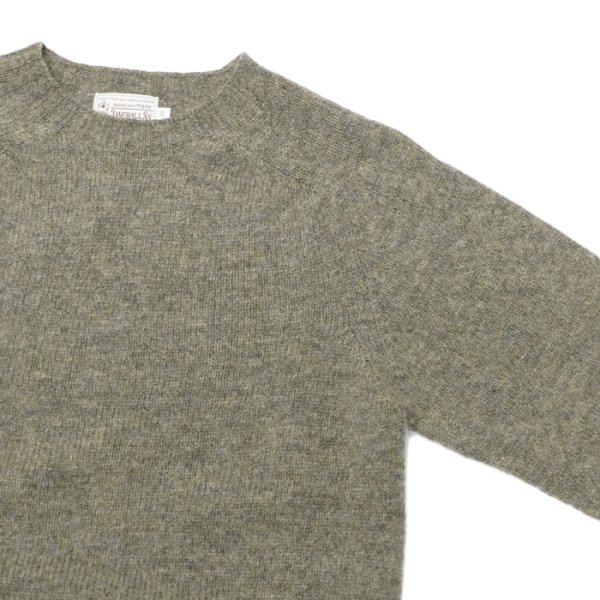 画像4: INVERALLAN（インバーアラン）Crew Neck Saddle Shoulder Sweater（クルーネックサドルショルダーセーター）"Supersoft Shetland" / OYSTER（オイスター） (4)