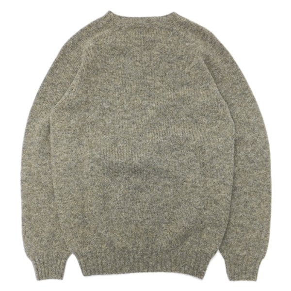 画像2: INVERALLAN（インバーアラン）Crew Neck Saddle Shoulder Sweater（クルーネックサドルショルダーセーター）"Supersoft Shetland" / OYSTER（オイスター） (2)