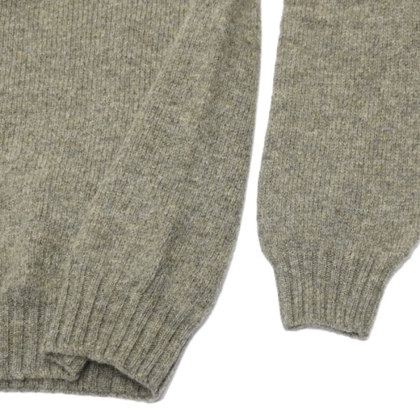 画像5: INVERALLAN（インバーアラン）Crew Neck Saddle Shoulder Sweater（クルーネックサドルショルダーセーター）"Supersoft Shetland" / OYSTER（オイスター） (5)