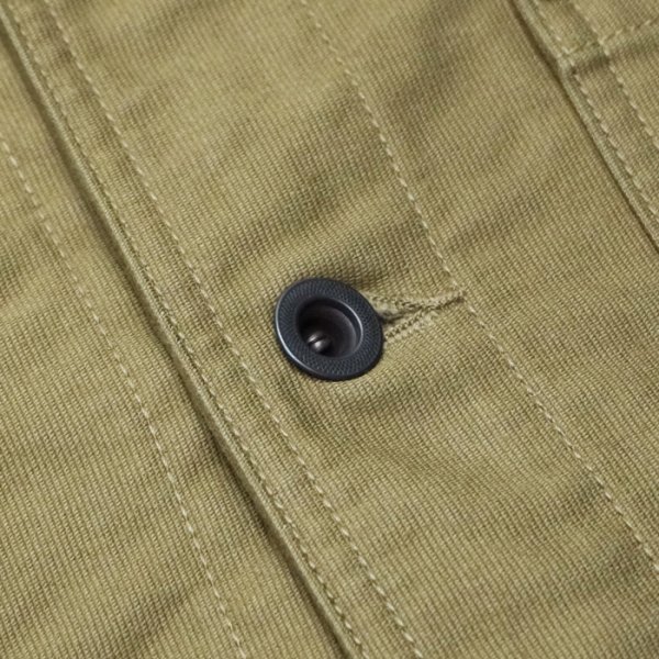 画像7: F.O.B FACTORY（エフオービーファクトリー）DECK COVER ALL（ダックカバーオール）Cord Cloth/Khaki（カーキ） (7)