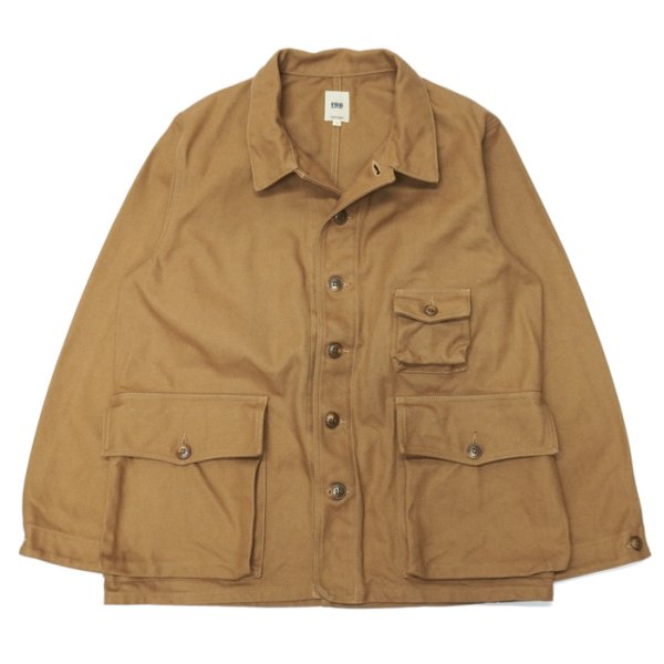 画像1: F.O.B FACTORY（エフオービーファクトリー）HUNTING JACKET（ハンティングジャケット）HEAVY COTTON TWILL/Khaki（カーキ）※Lサイズのみ (1)