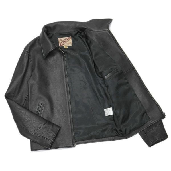 画像3: 【PointUp10%11/10迄】Y'2 LEATHER(ワイツーレザー)SHEEP SKIN SPORTS JACKET(シープスキンスポーツジャケット)"SHEEP SKIN"/Black(ブラック) (3)