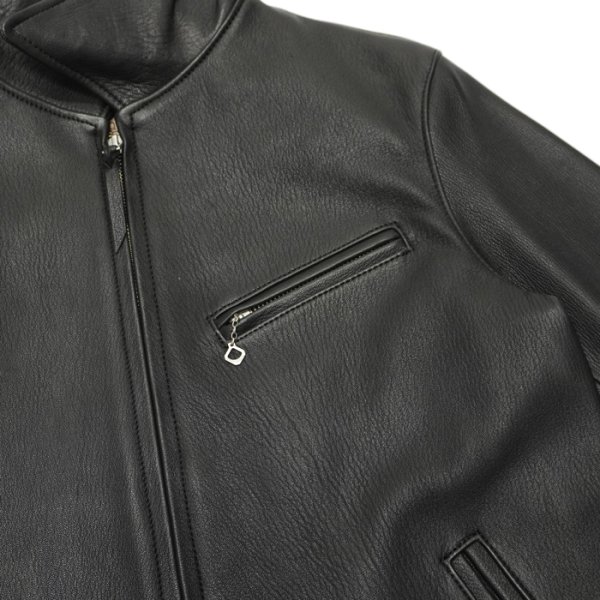 画像7: 【PointUp10%11/10迄】Y'2 LEATHER(ワイツーレザー)SHEEP SKIN SPORTS JACKET(シープスキンスポーツジャケット)"SHEEP SKIN"/Black(ブラック) (7)