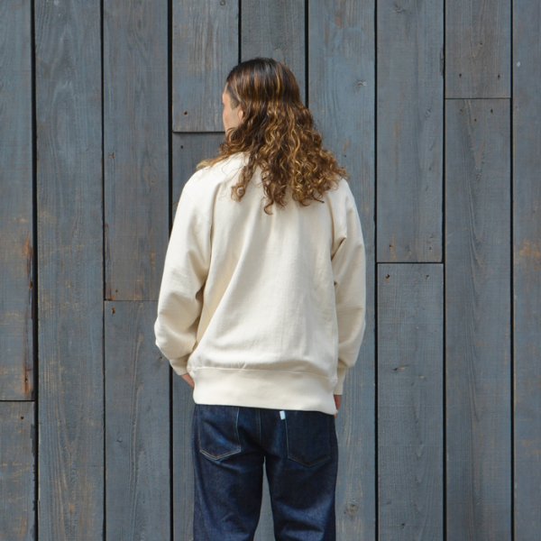画像9: BARNS OUTFITTERS (バーンズアウトフィッターズ) 10/7 90s Crewneck Sweatshirt (90s クルーネックスウェットシャツ)"BARNS Univ" / Oatmeal(オートミール) (9)