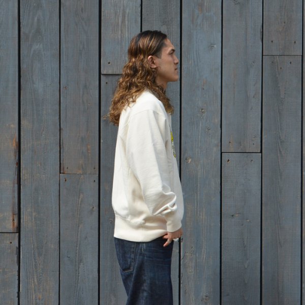 画像8: BARNS OUTFITTERS (バーンズアウトフィッターズ) 10/7 90s Crewneck Sweatshirt (90s クルーネックスウェットシャツ)"BARNS Univ" / Oatmeal(オートミール) (8)