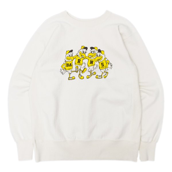 画像1: BARNS OUTFITTERS (バーンズアウトフィッターズ) 10/7 90s Crewneck Sweatshirt （90s クルーネックスウェットシャツ)"BARNS Univ" / Oatmeal（オートミール) (1)