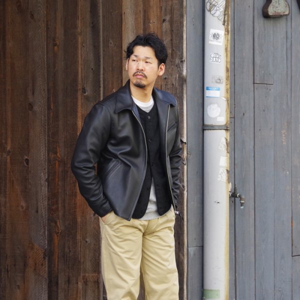 画像9: 【PointUp10%11/10迄】Y'2 LEATHER(ワイツーレザー)SHEEP SKIN SPORTS JACKET(シープスキンスポーツジャケット)"SHEEP SKIN"/Black(ブラック) (9)