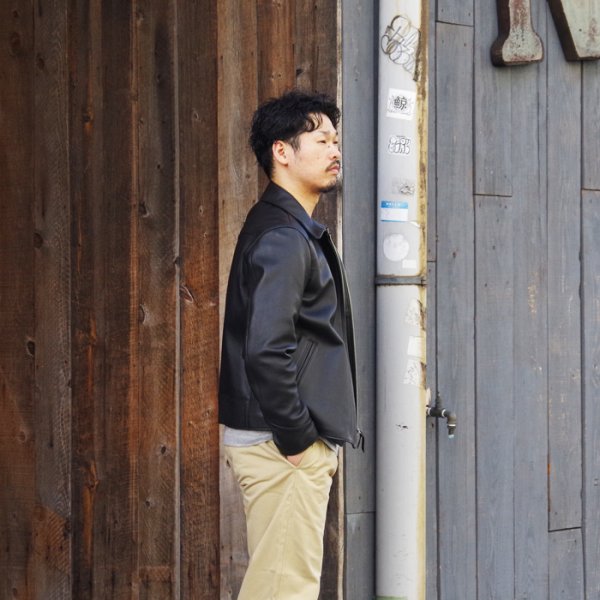 画像10: 【PointUp10%11/10迄】Y'2 LEATHER(ワイツーレザー)SHEEP SKIN SPORTS JACKET(シープスキンスポーツジャケット)"SHEEP SKIN"/Black(ブラック) (10)