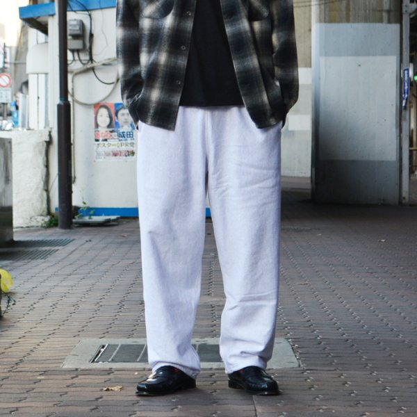 画像8: blurhmsROOTSTOCK（ブラームスルーツストック）Soft&Hard Sweat Pants（ソフト＆ハードスウェットパンツ）/ Heather White（ヘザーホワイト） (8)