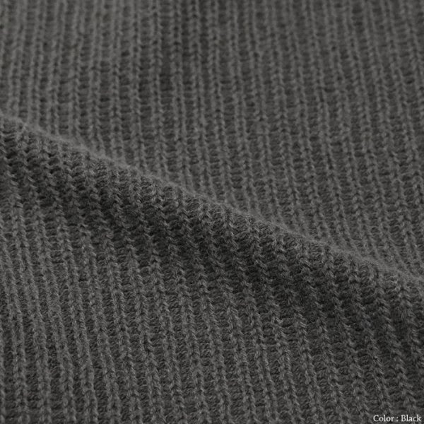 画像9: Good On(グッドオン)Long Sleeve Knit (ロングスリーブニット)"Rib Knit Pigment Dye" / Natural(ナチュラル)・Black(ブラック) (9)
