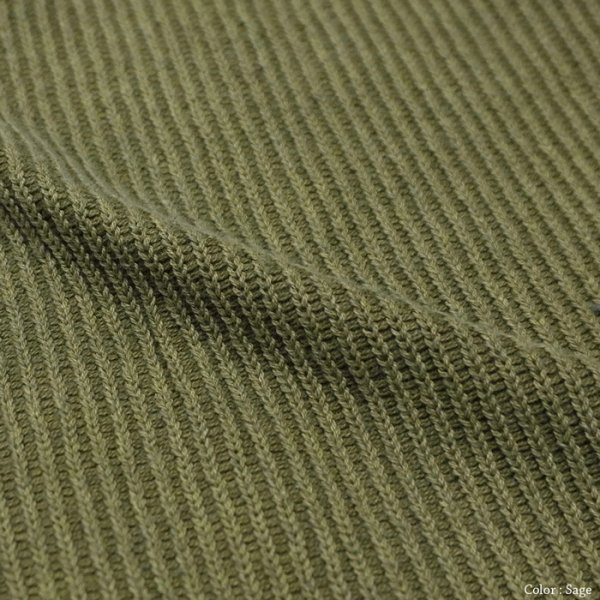 画像10: Good On（グッドオン）Long Sleeve Knit （ロングスリーブニット）"Rib Knit Pigment Dye" / Ajisai（アジサイ）・Sage（セージ） (10)
