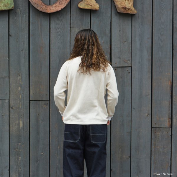 画像13: Good On(グッドオン)Long Sleeve Knit (ロングスリーブニット)"Rib Knit Pigment Dye" / Natural(ナチュラル)・Black(ブラック) (13)