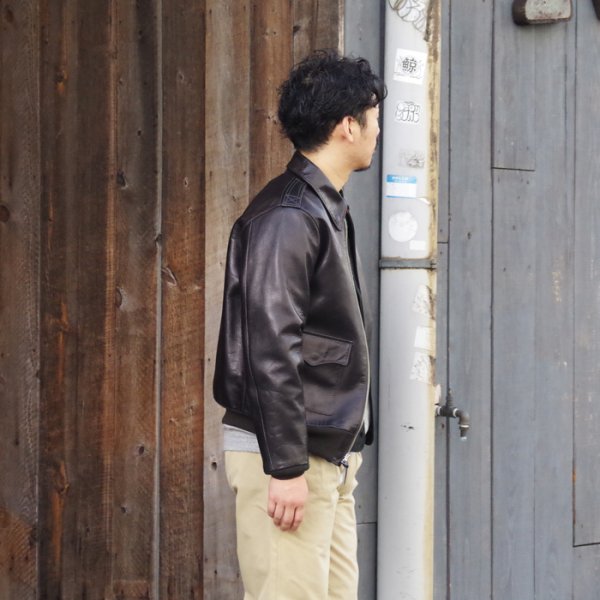 画像10: 【PointUp10%11/10迄】Y'2 LEATHER(ワイツーレザー)INDIGO HORSE Type A-2(インディゴホース・タイプA-2)/Indigo(インディゴ) (10)