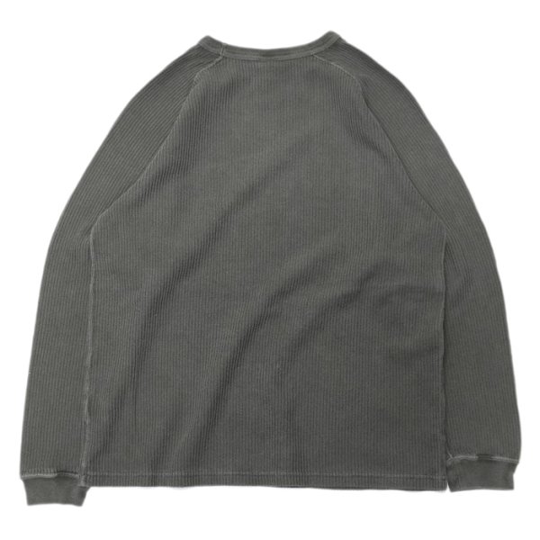画像4: Good On(グッドオン)Long Sleeve Knit (ロングスリーブニット)"Rib Knit Pigment Dye" / Natural(ナチュラル)・Black(ブラック) (4)
