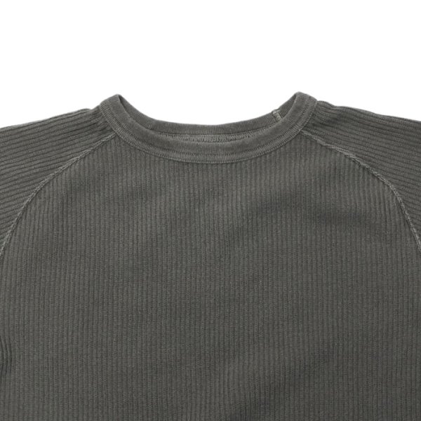 画像5: Good On(グッドオン)Long Sleeve Knit (ロングスリーブニット)"Rib Knit Pigment Dye" / Natural(ナチュラル)・Black(ブラック) (5)