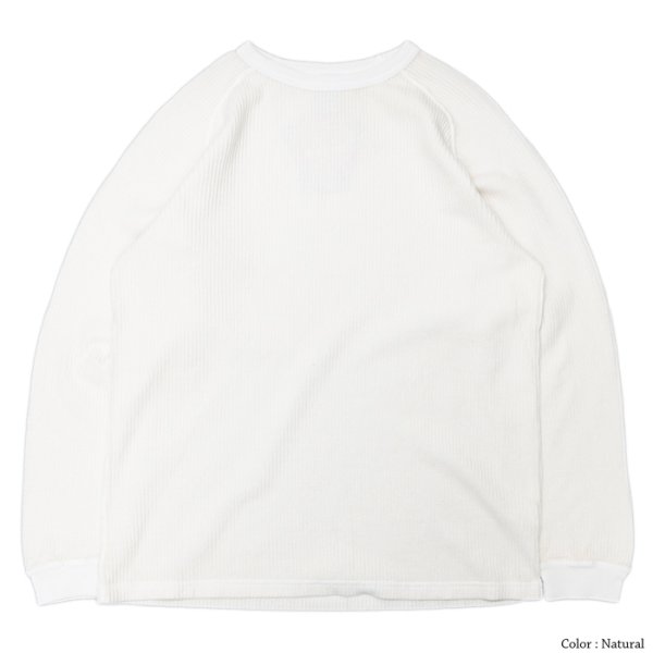 画像2: Good On(グッドオン)Long Sleeve Knit (ロングスリーブニット)"Rib Knit Pigment Dye" / Natural(ナチュラル)・Black(ブラック) (2)