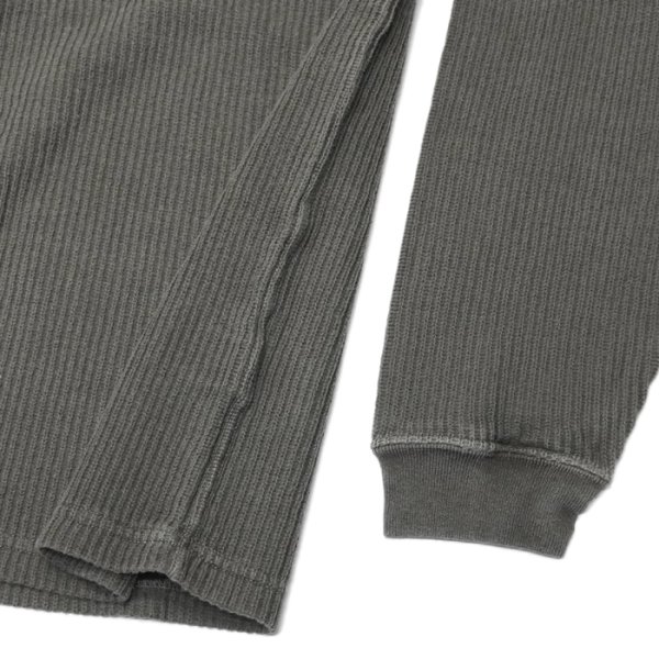 画像7: Good On(グッドオン)Long Sleeve Knit (ロングスリーブニット)"Rib Knit Pigment Dye" / Natural(ナチュラル)・Black(ブラック) (7)