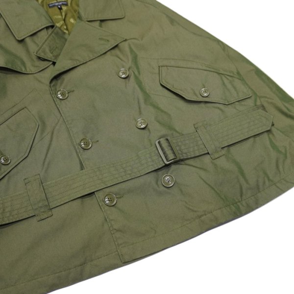画像9: 【PointUp10%11/10迄】ENGINEERED GARMENTS（エンジニアードガーメンツ）SHORT TRENCH JK（ショートトレンチジャケット）"PC Wheather Poplin" / Olive（オリーブ） (9)