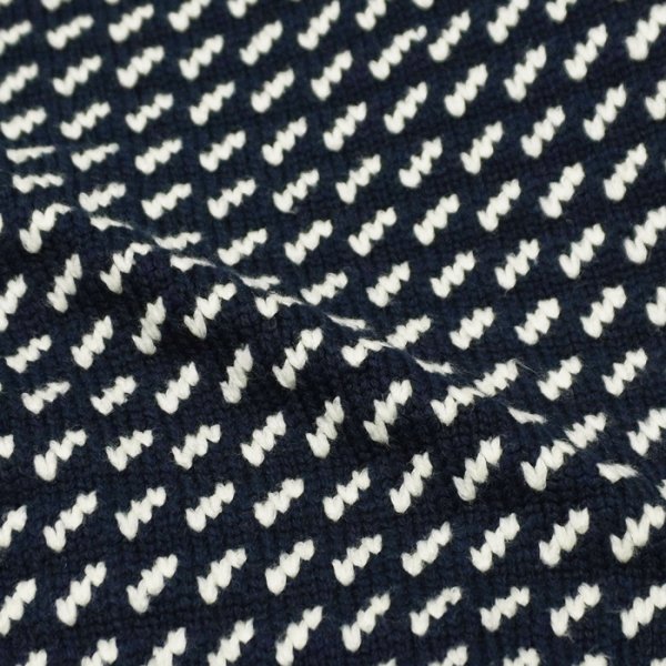 画像7: L.L.Bean Japan Edition（エルエルビーン ジャパンエディション）Men's Wayne Sweater Bard's-Eye（メンズ ウェインセーターバーズアイ） / Navy×Natural（ネイビー×ナチュラル） (7)